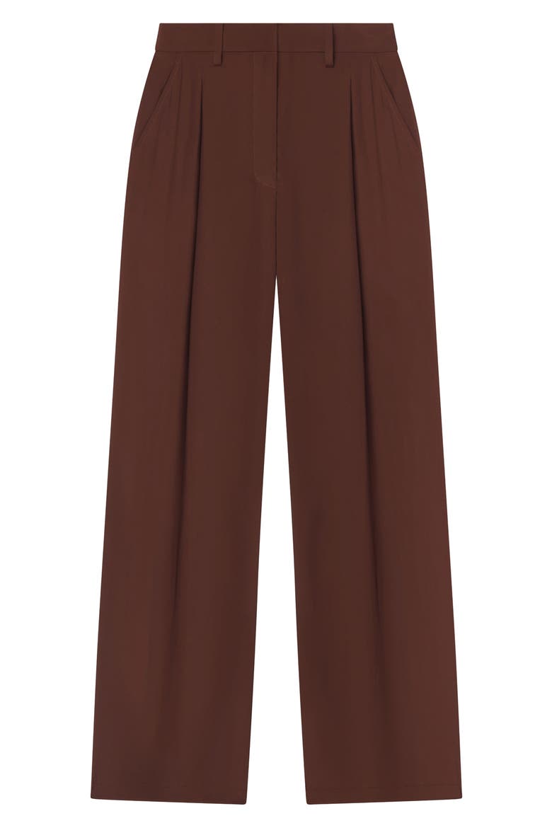 Winn High Waist Wide Leg Pleated Pants, Alternate, color, BRUNETTE