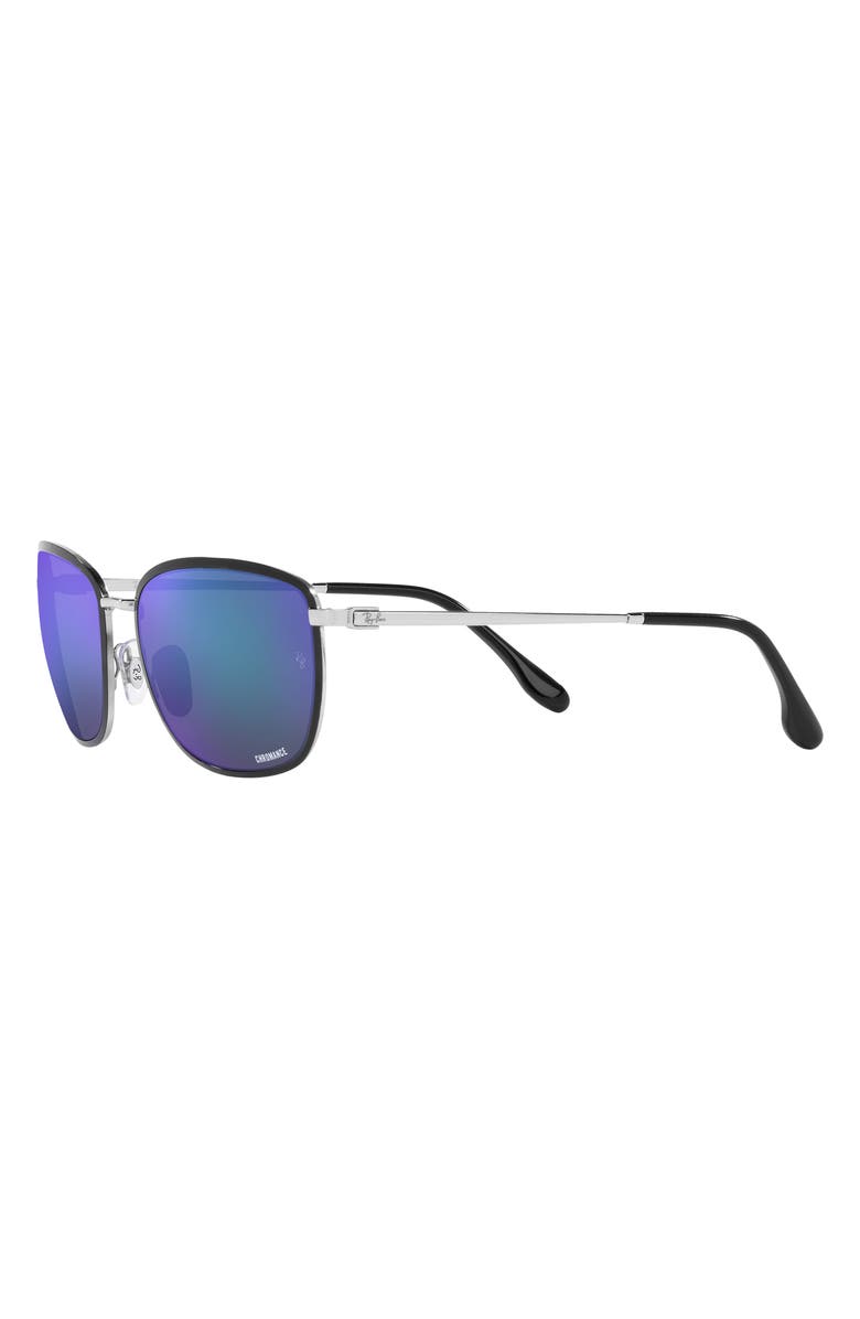 Ray-Ban 60mm Polarized Square Sunglasses, Alternate, color, 