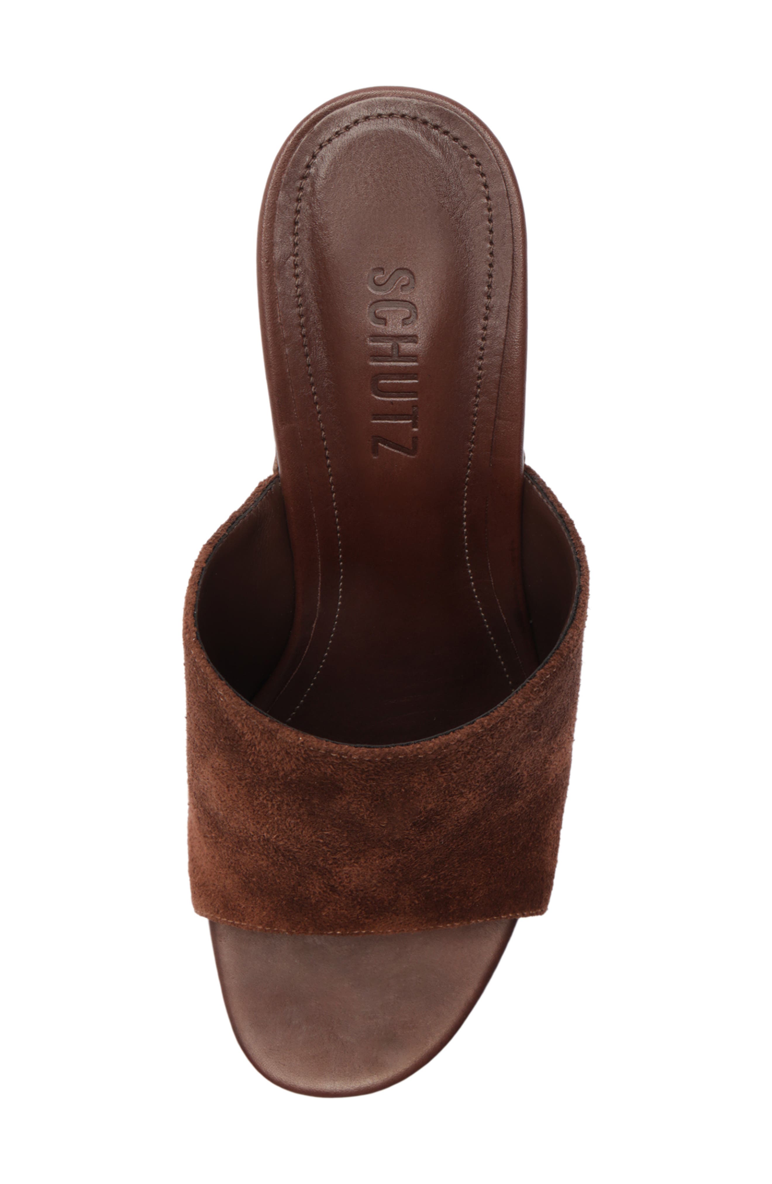 Schutz Dalle Platform Wedge Sandal, Alternate, color, Root Brown