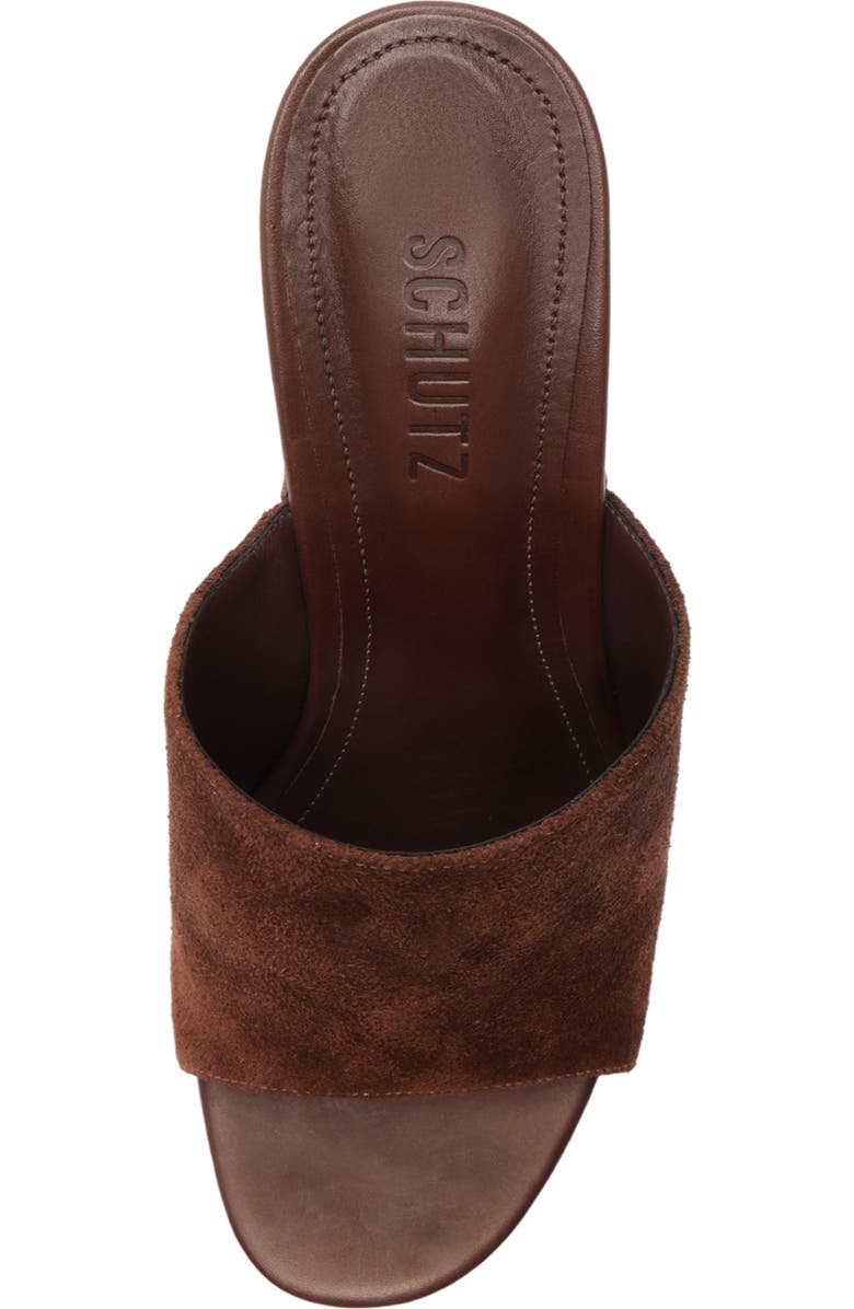 Schutz Dalle Platform Wedge Sandal, Alternate, color, Root Brown