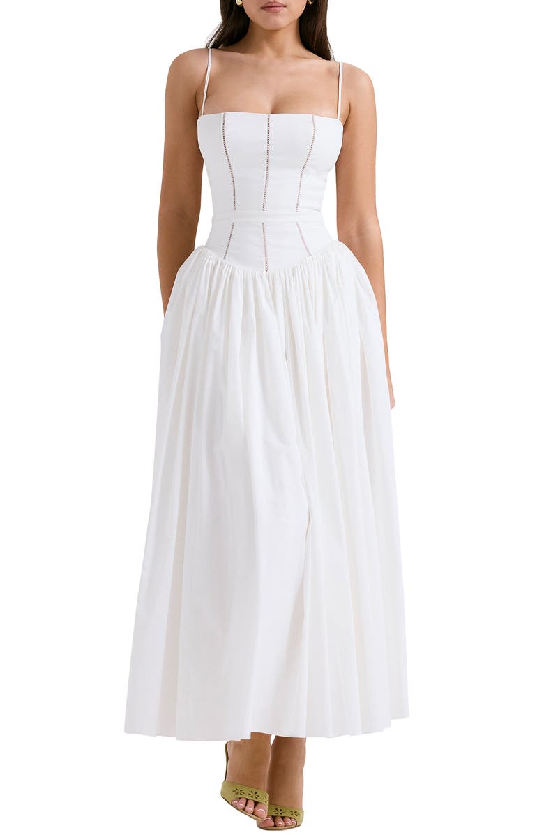 HOUSE OF CB Ysabella Floral Maxi Sundress, Main, color, White