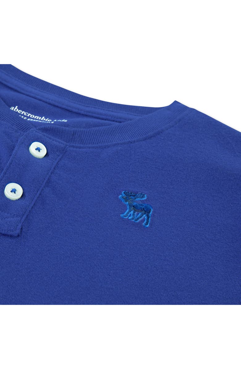 abercrombie kids Kids' Essential Cotton Blend Henley, Alternate, color, Mazarine Blue