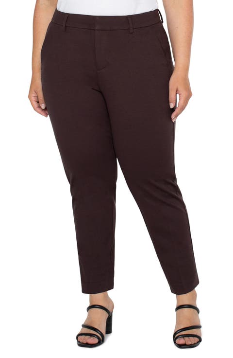 Liverpool Kelsey Ponte Knit Trousers (Plus Size)