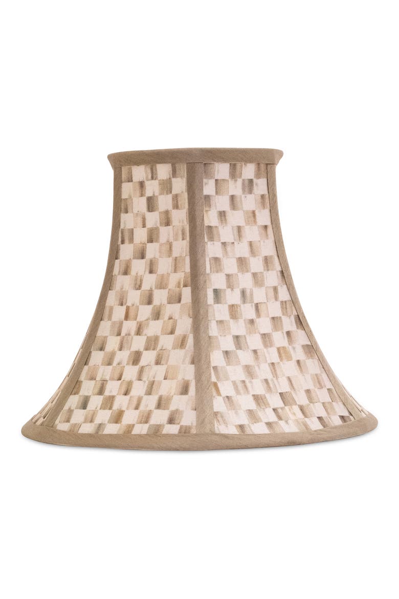 Mocha Check Small Lampshade, Main, color, MOCHA