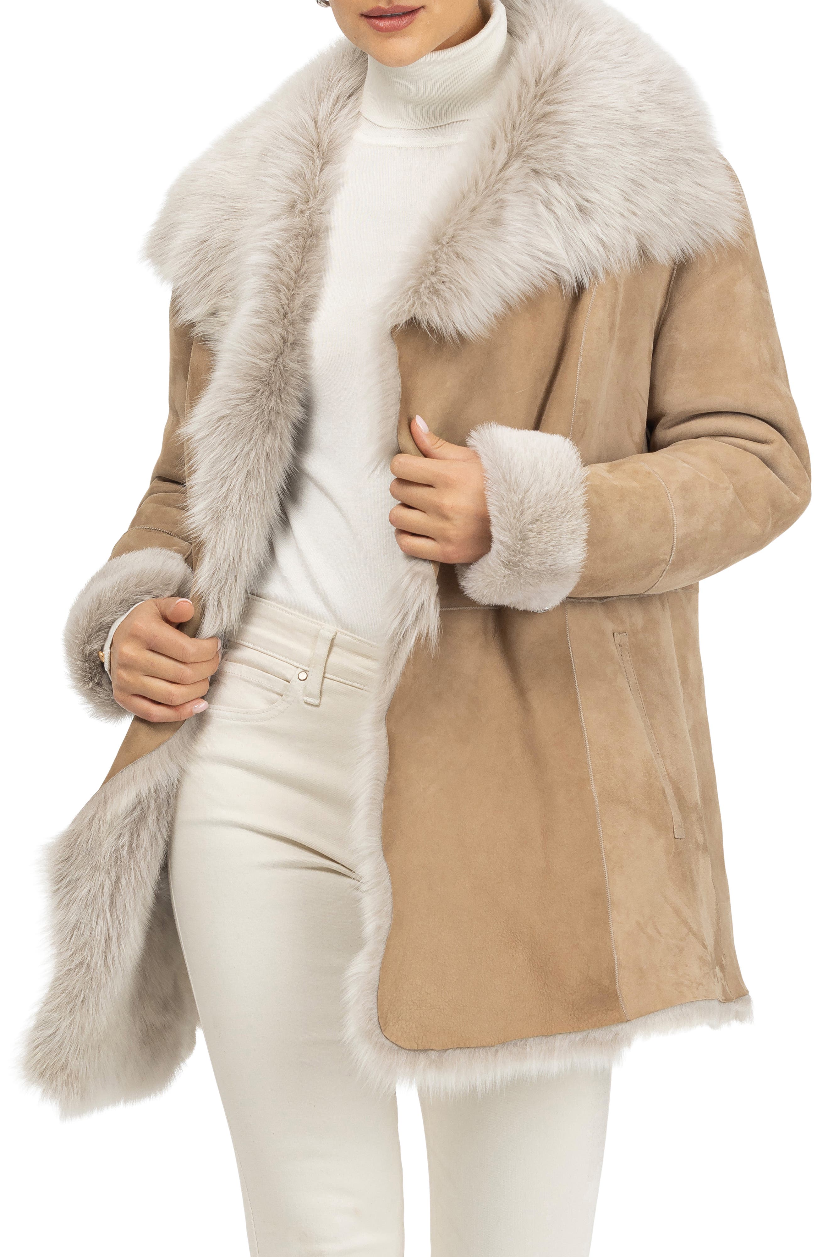 GORSKI Merino Genuine Shearling Short Jacket — фото 5