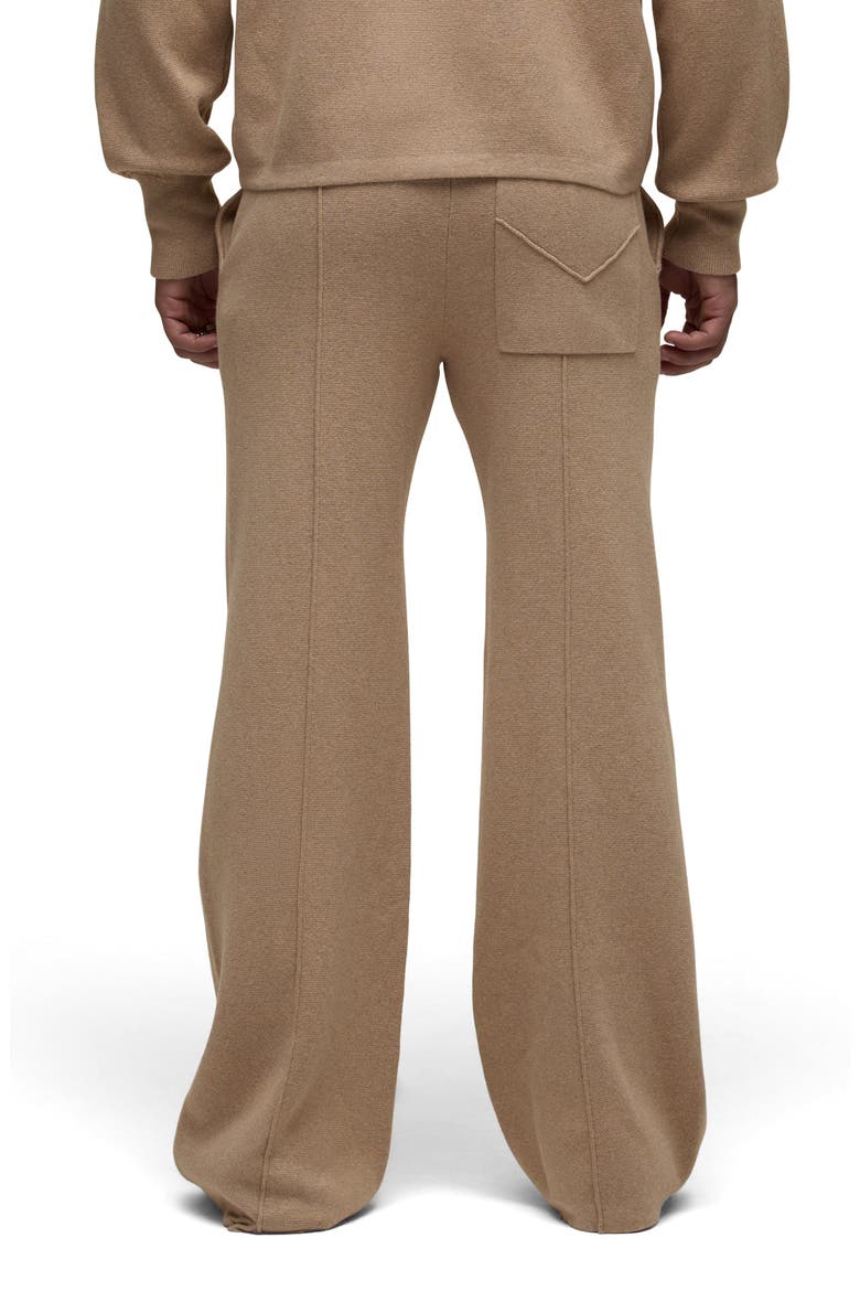Foldout Wide Leg Cotton and Cashmere Sweatpants, Alternate, color, COSTA
