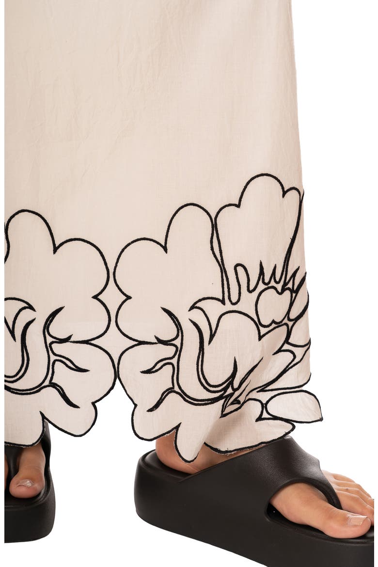 Pendiente Isis Cotton Cover-Up Maxi Dress, Alternate, color, WHITE