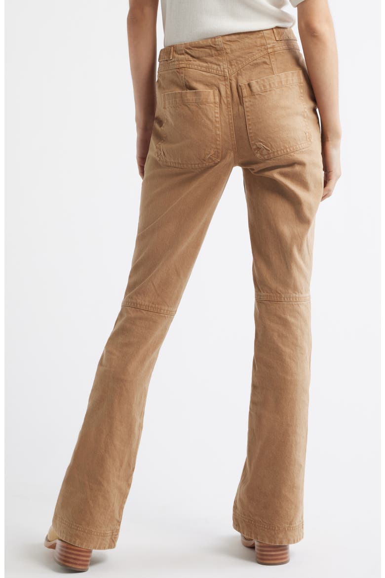 High Waist Bootcut Jeans, Alternate, color, TANNIN