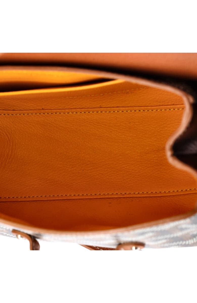 Pre-Owned Goyard Saigon Top Handle Bag Coated Canvas with Leather Mini, Alternate, color, Brown