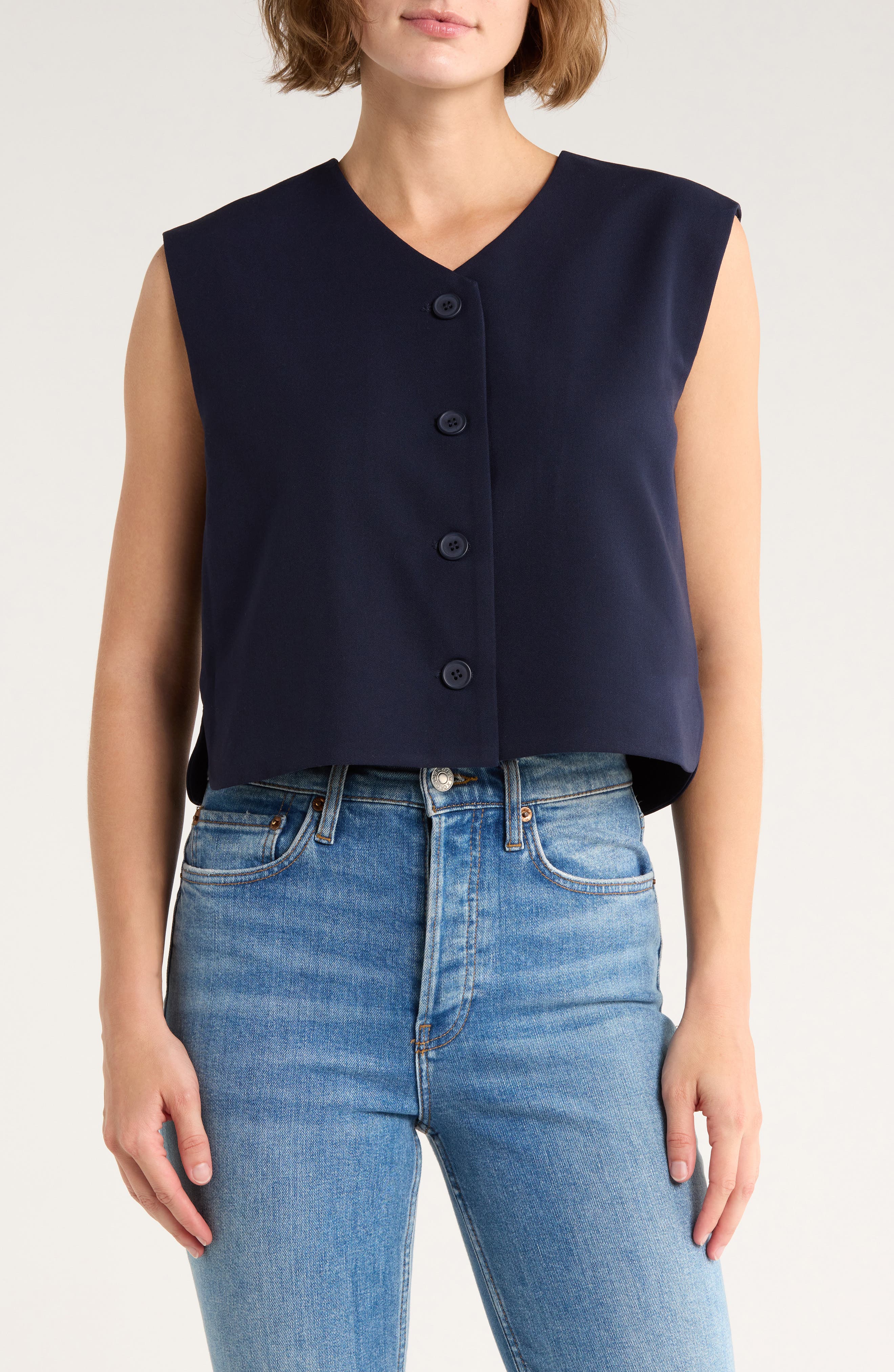 Steve Madden Boxy Cropped Vest