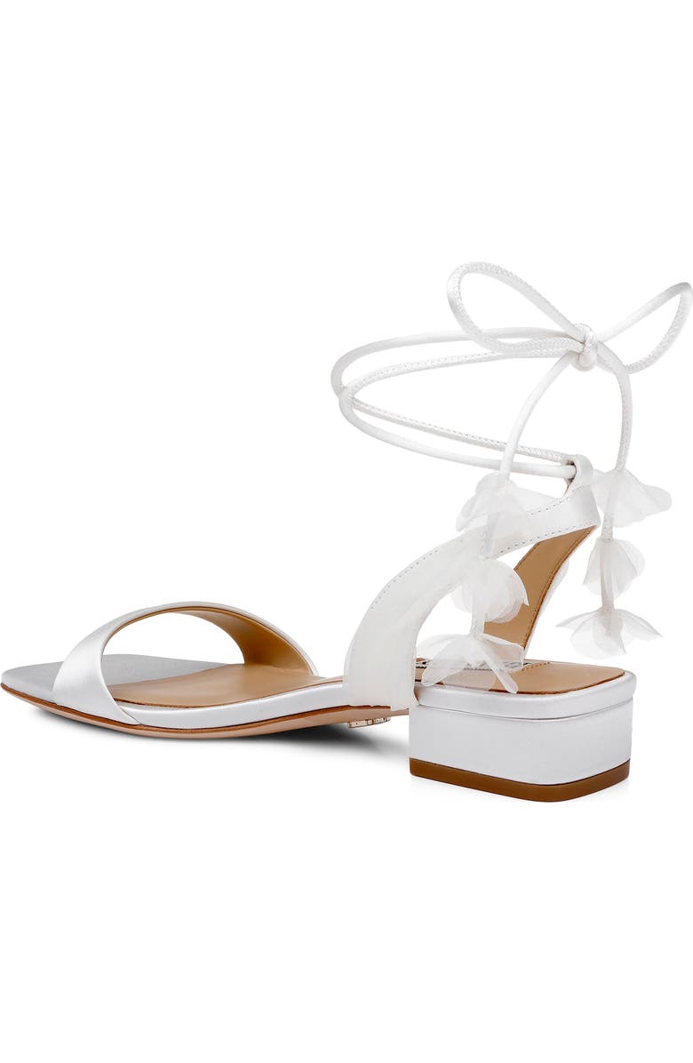 Badgley Mischka Collection Westfield Ankle Wrap Sandal, Alternate, color, White Satin