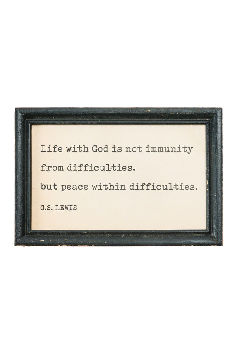 Table Frames with Inspirational Quotes, Alternate, color, Cream