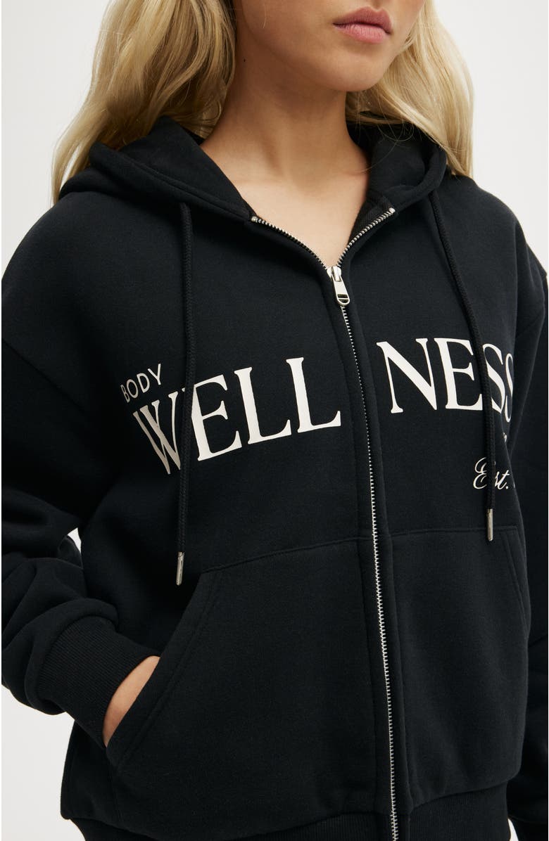 COTTON ON BODY Women's Active Plush Graphic Zip Through, Alternate, color, 