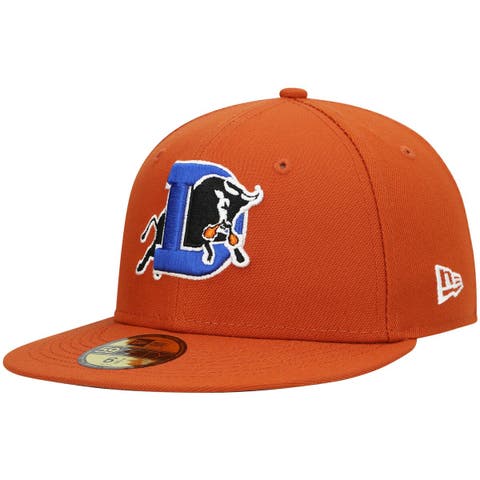 Men's New Era Orange Durham Bulls Authentic Collection Team Alternate 59FIFTY Fitted Hat