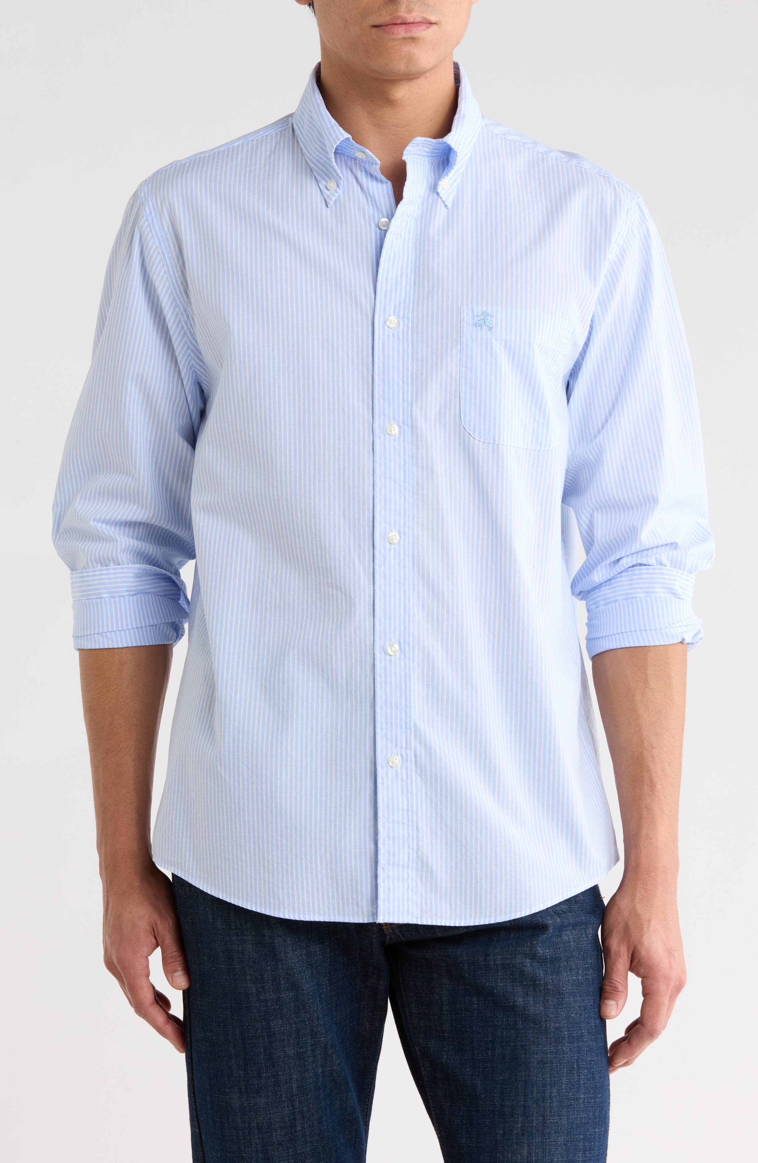 Brooks Brothers Regular Fit Cotton Button-Down Shirt