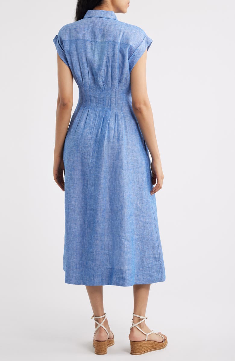 Lilly Pulitzer<sup>®</sup> Tonya Linen Shirtdress, Alternate, color, Starlight Navy X Resort White