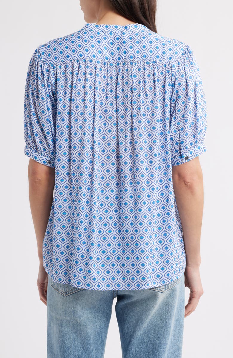 Hatley Painted Petals Ivy Modal Button-Up Top, Alternate, color, 