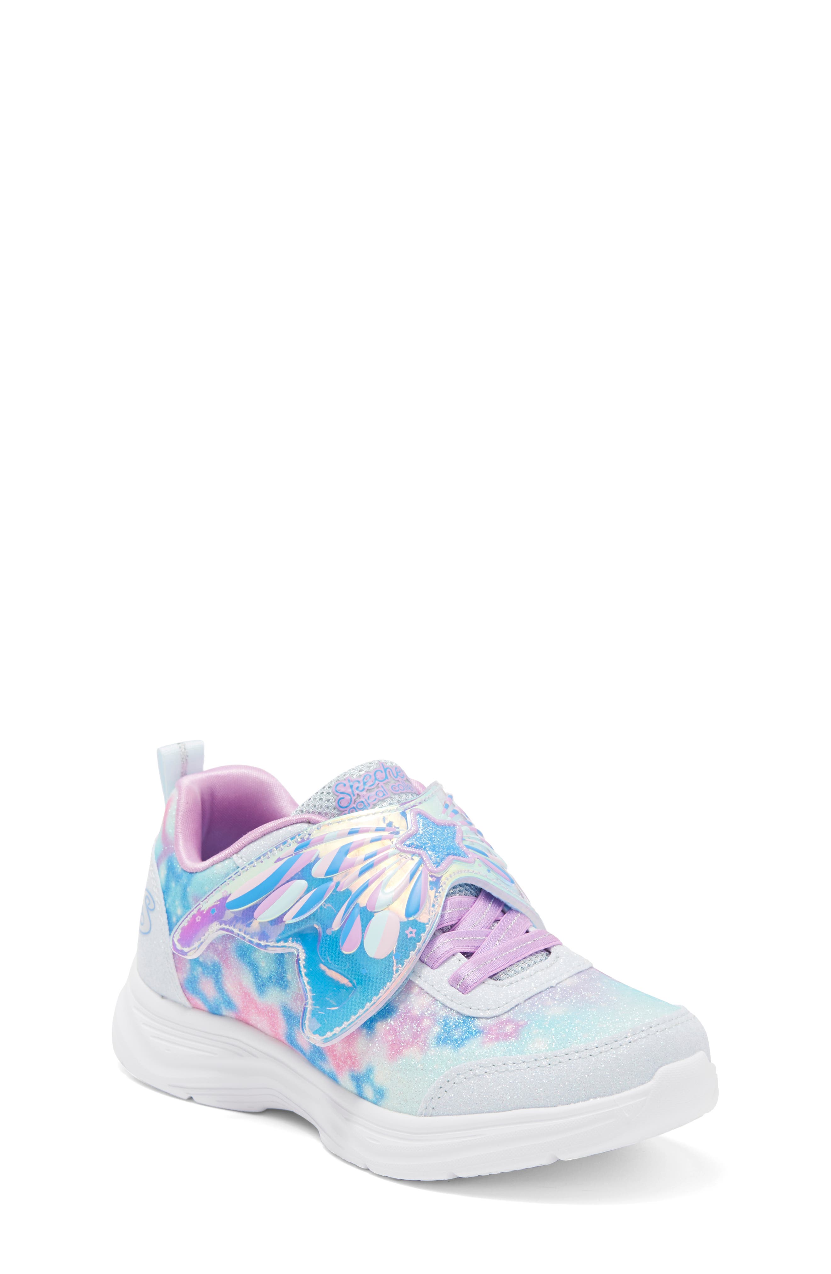 SKECHERS Kids' S Lights<sup>®</sup> Glimmer Kicks Magical Wings Sneaker, Main, color, 