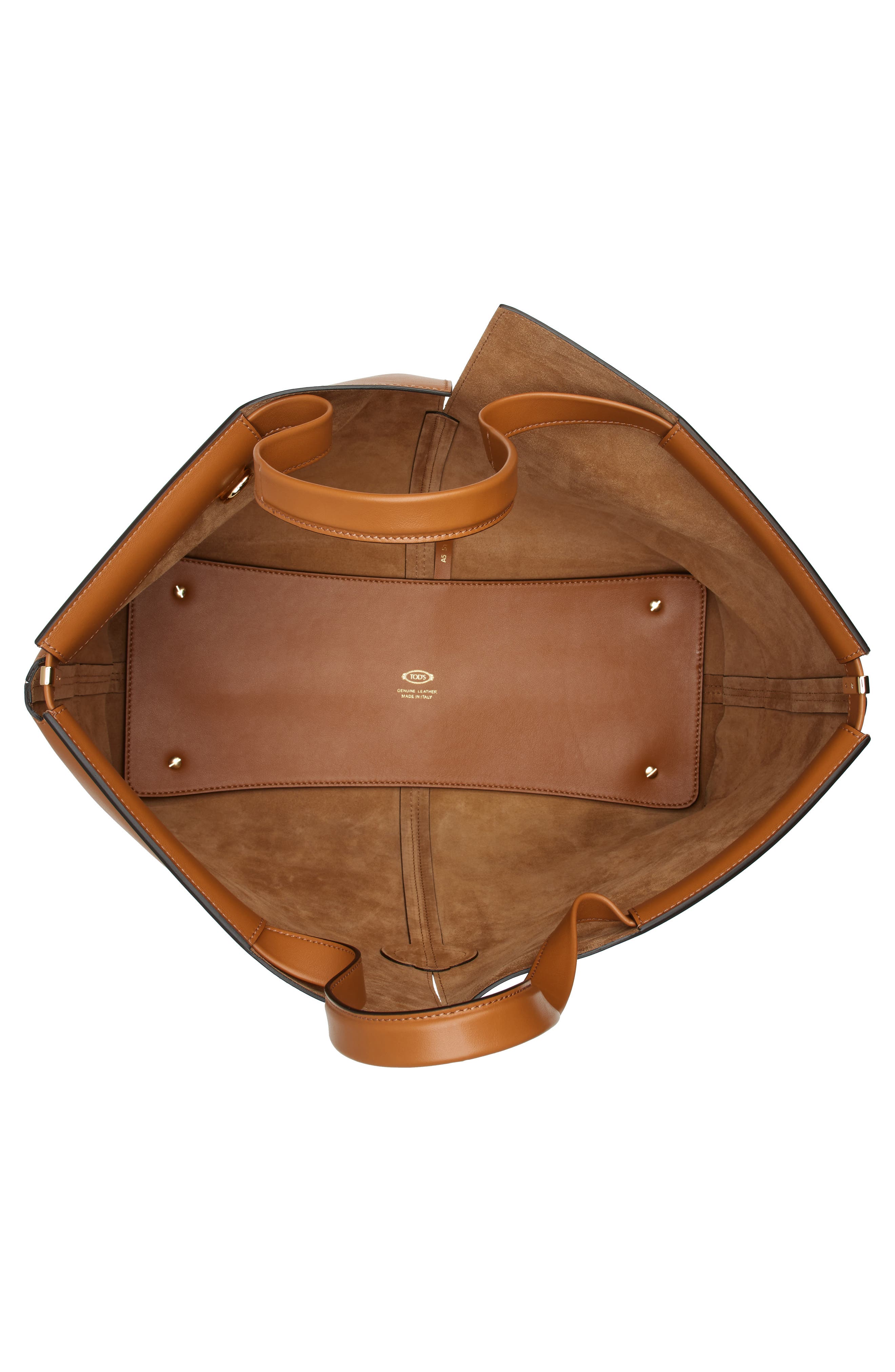 Tod's Di Bag Folio Leather Shopper, Alternate, color, 