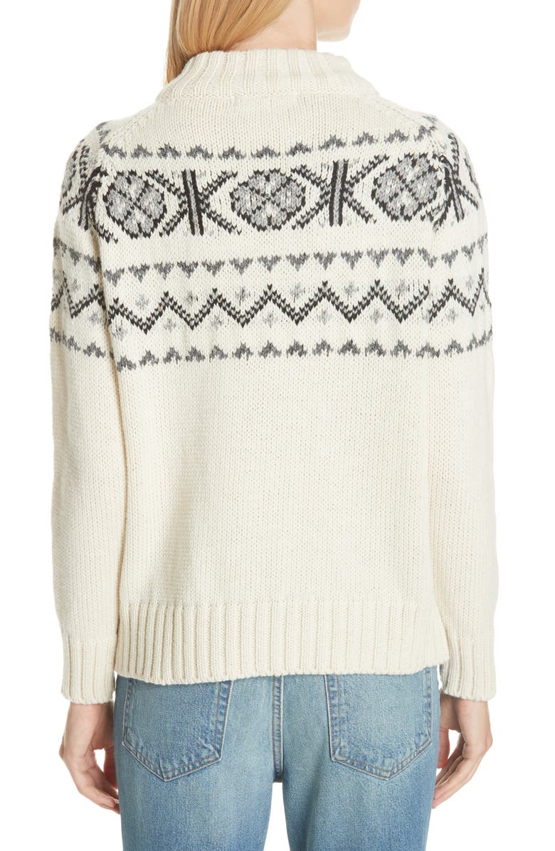 &Daughter Malin Fair Isle Wool Sweater, Alternate, color, 