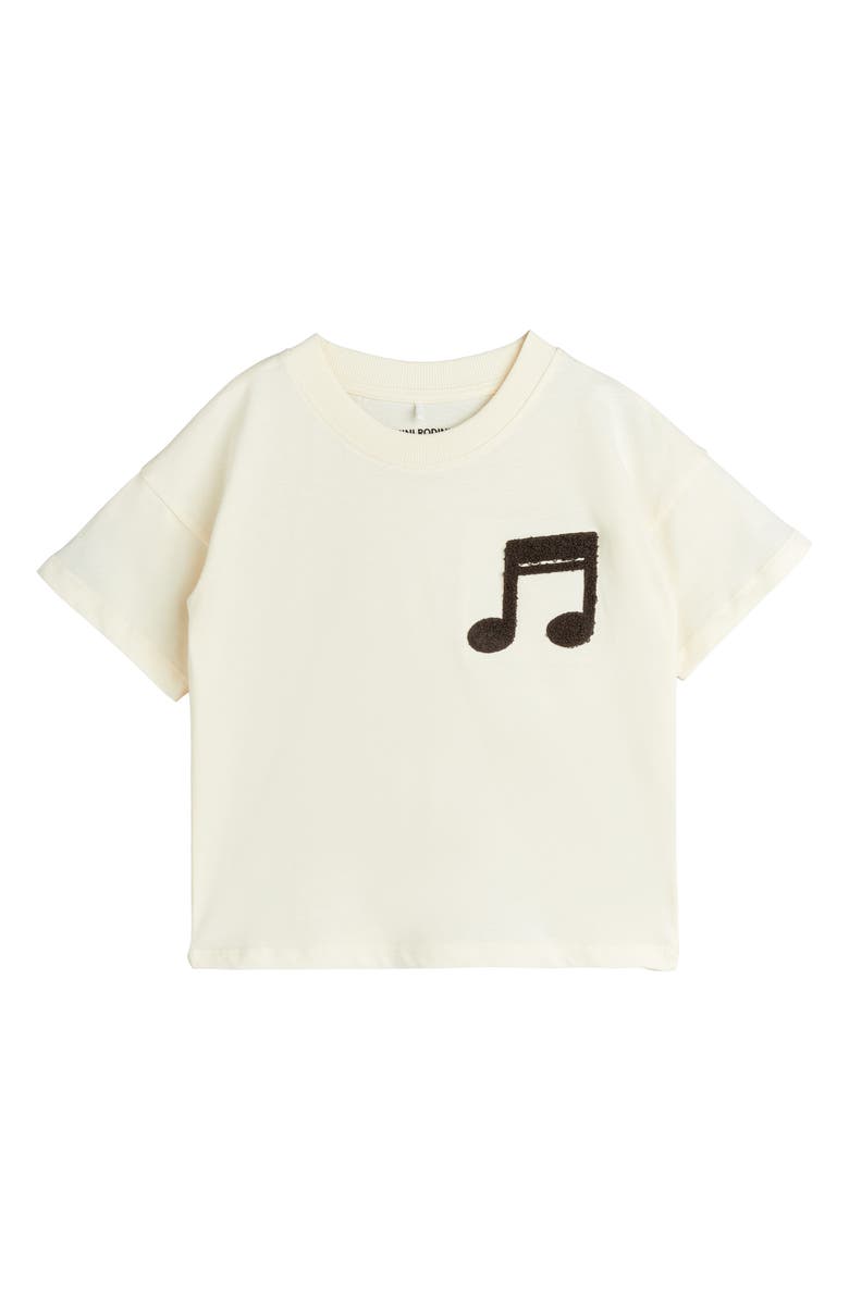 Mini Rodini Kids' Note Bouclé Organic Cotton T-Shirt, Main, color,