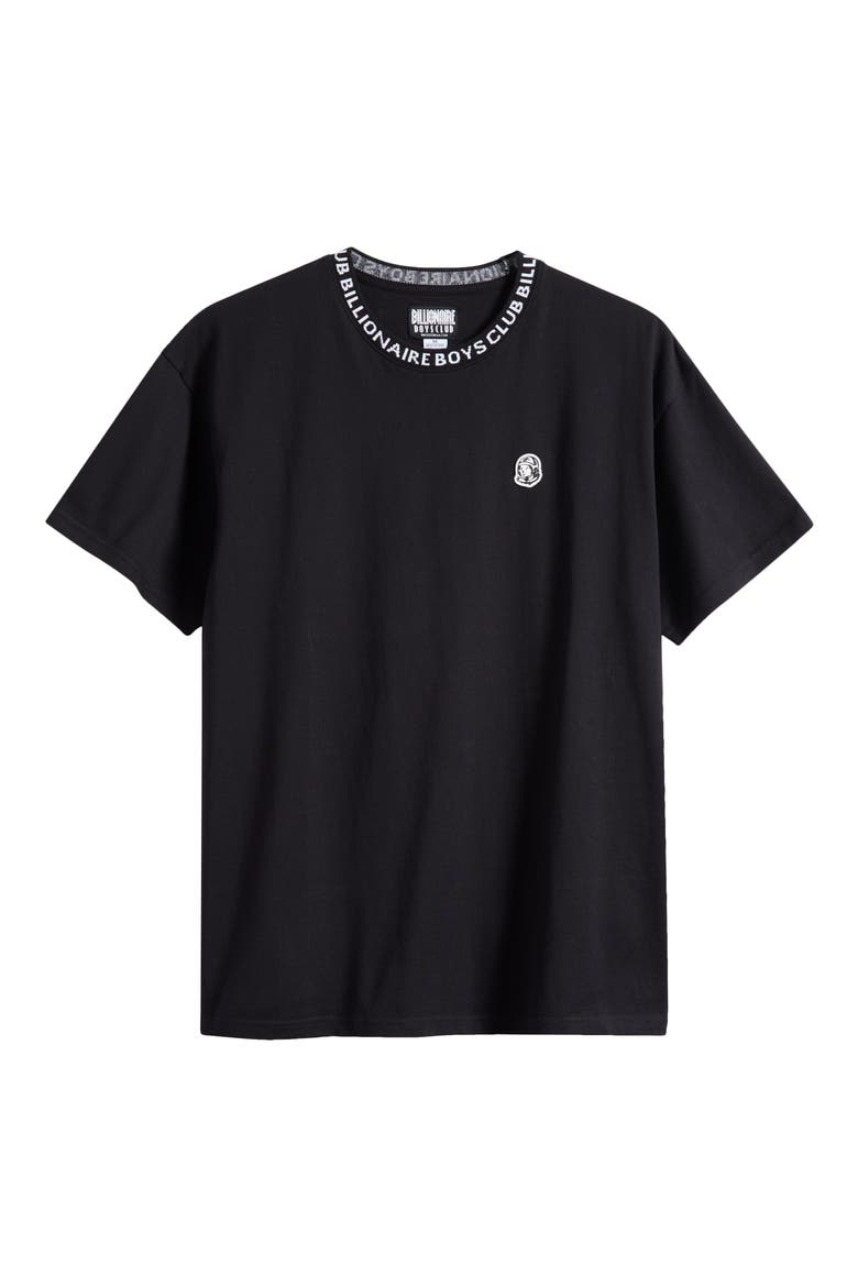 BB Wrapped Cotton Crewneck T-Shirt, Alternate, color, BLACK