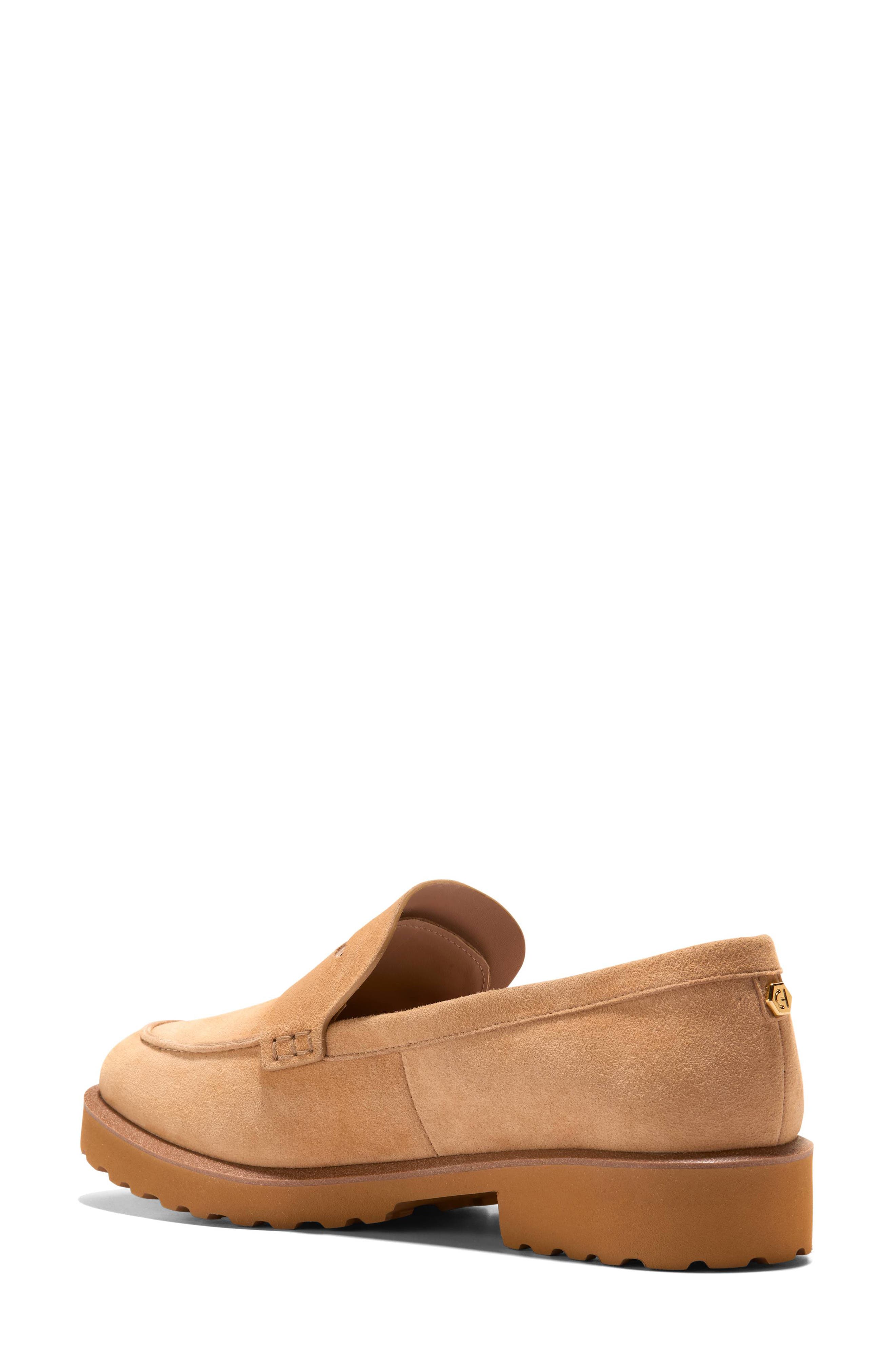 Gwendolyn Penny Loafer, Alternate, color, BISCUIT SUEDE