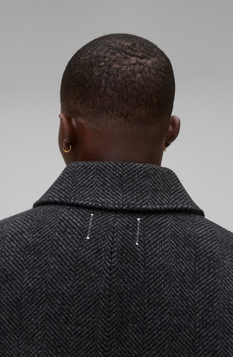 Reigning Champ Wool Blend Herringbone Scout Coat, Alternate, color, 