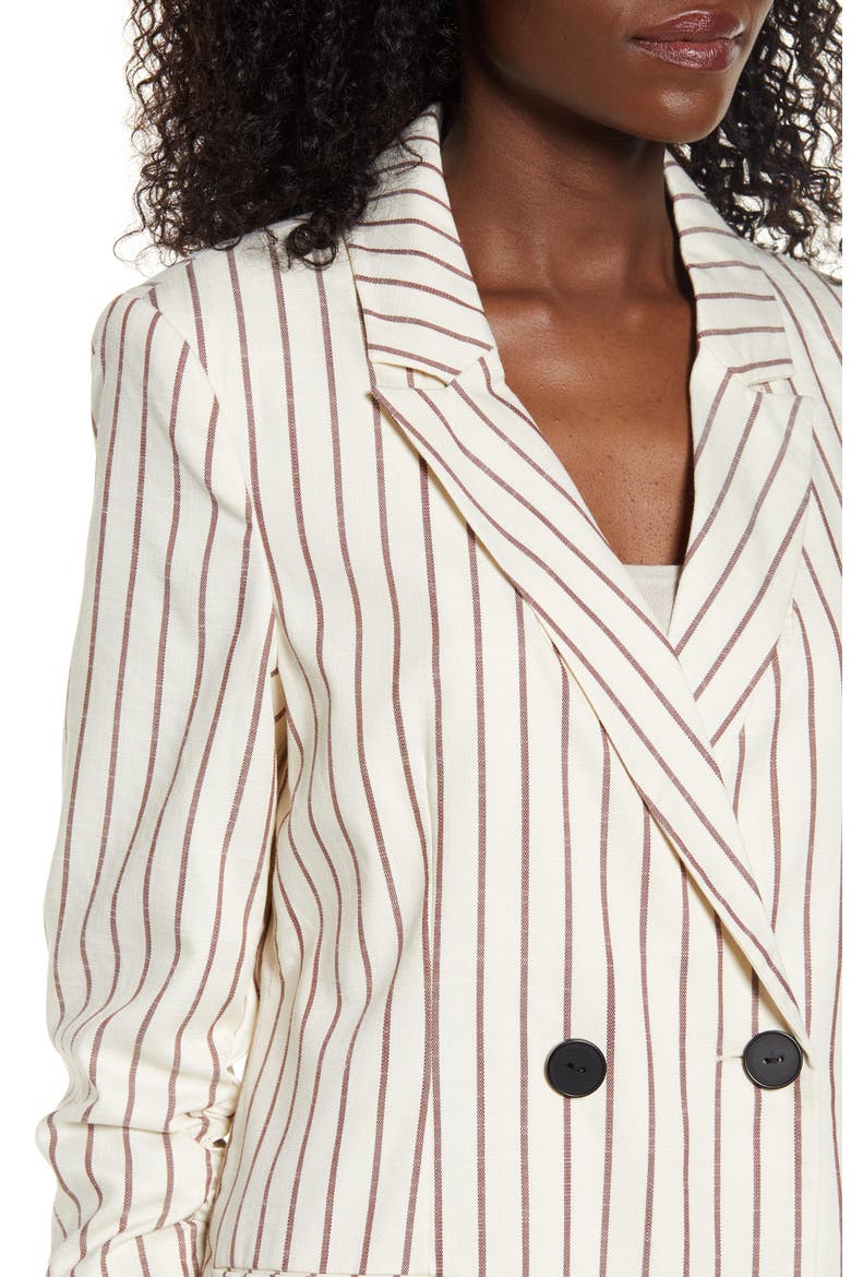 Nellilaja Stripe Blazer, Alternate, color, SABLE