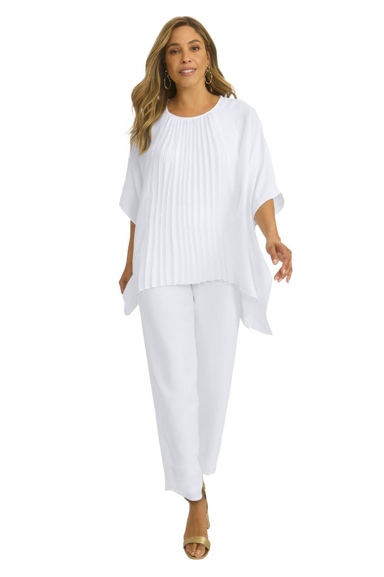 2 Piece Georgette Pantset, Main, color, WHITE