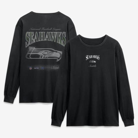 Men's Fanatics Black Seattle Seahawks Midnight Falls Long Sleeve T-Shirt