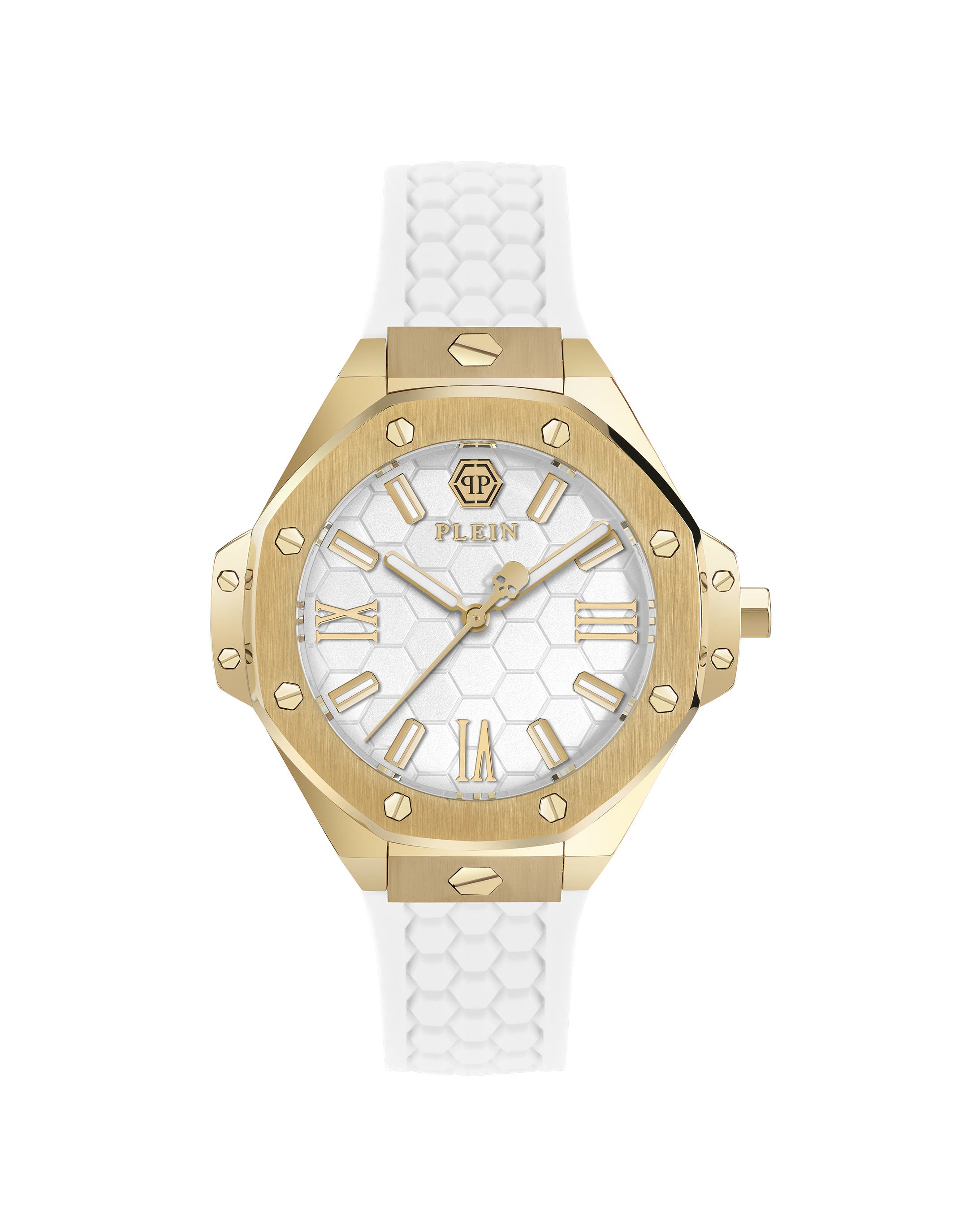 selected gold/white