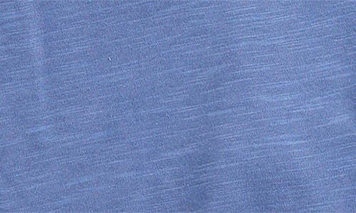 Splendid Henley T-shirt & Knit Shorts In Blue