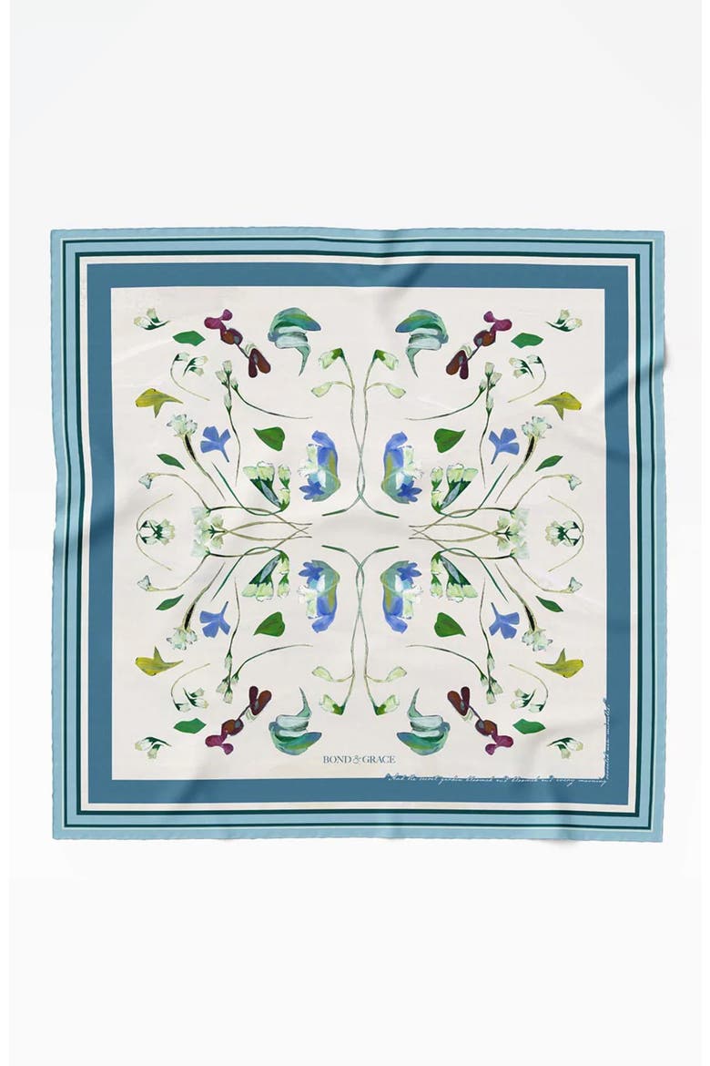 Awakening Art Scarf, Main, color, Blue