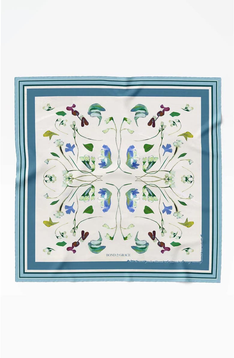 Bond & Grace Awakening Art Scarf, Main, color, Blue