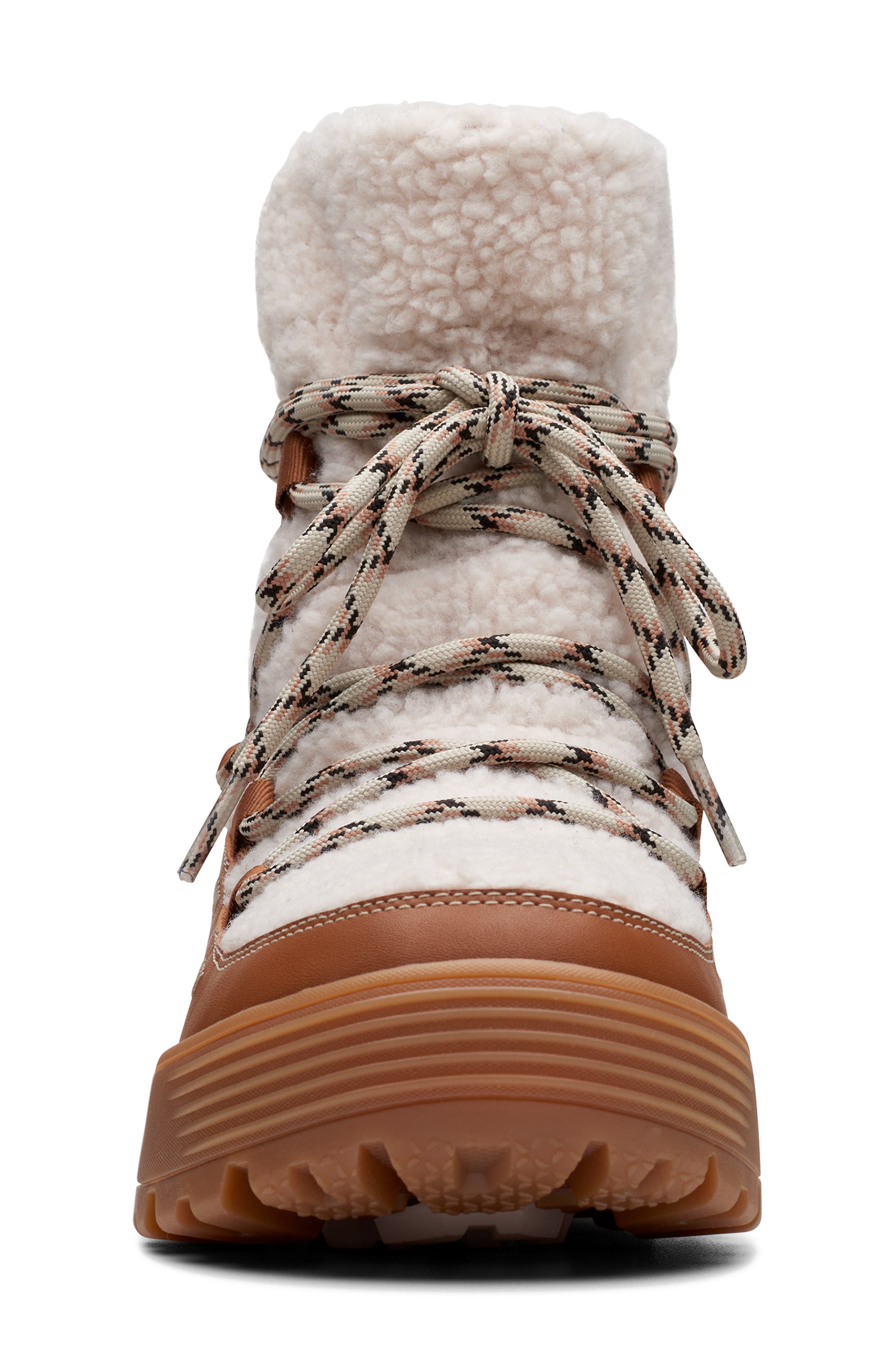 Clarks<sup>®</sup> ATL Hike Up Waterproof Faux Shearling Boot, Alternate, color, 