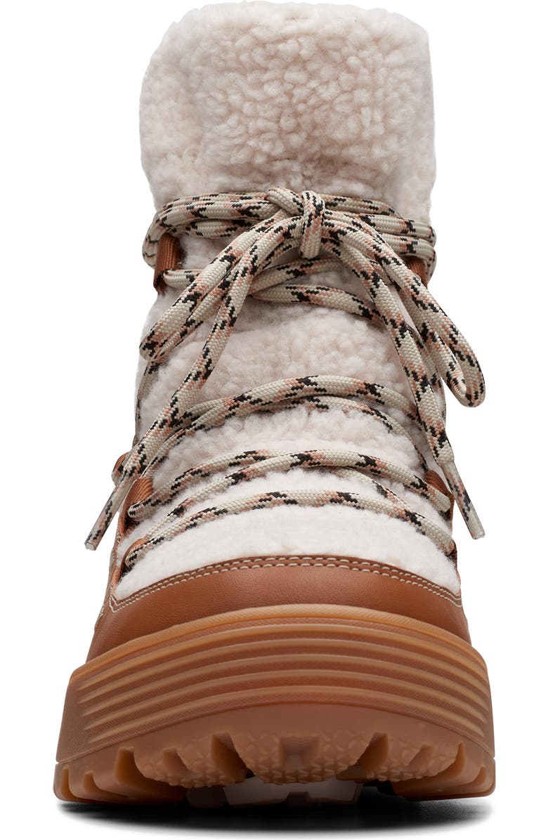 Clarks<sup>®</sup> ATL Hike Up Waterproof Faux Shearling Boot, Alternate, color,