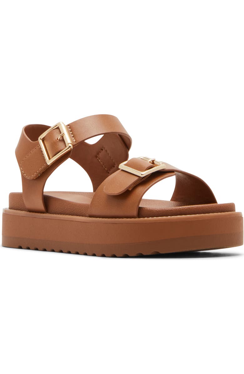 Steve Madden Kids' JGal Platform Sandal, Main, color, Tan