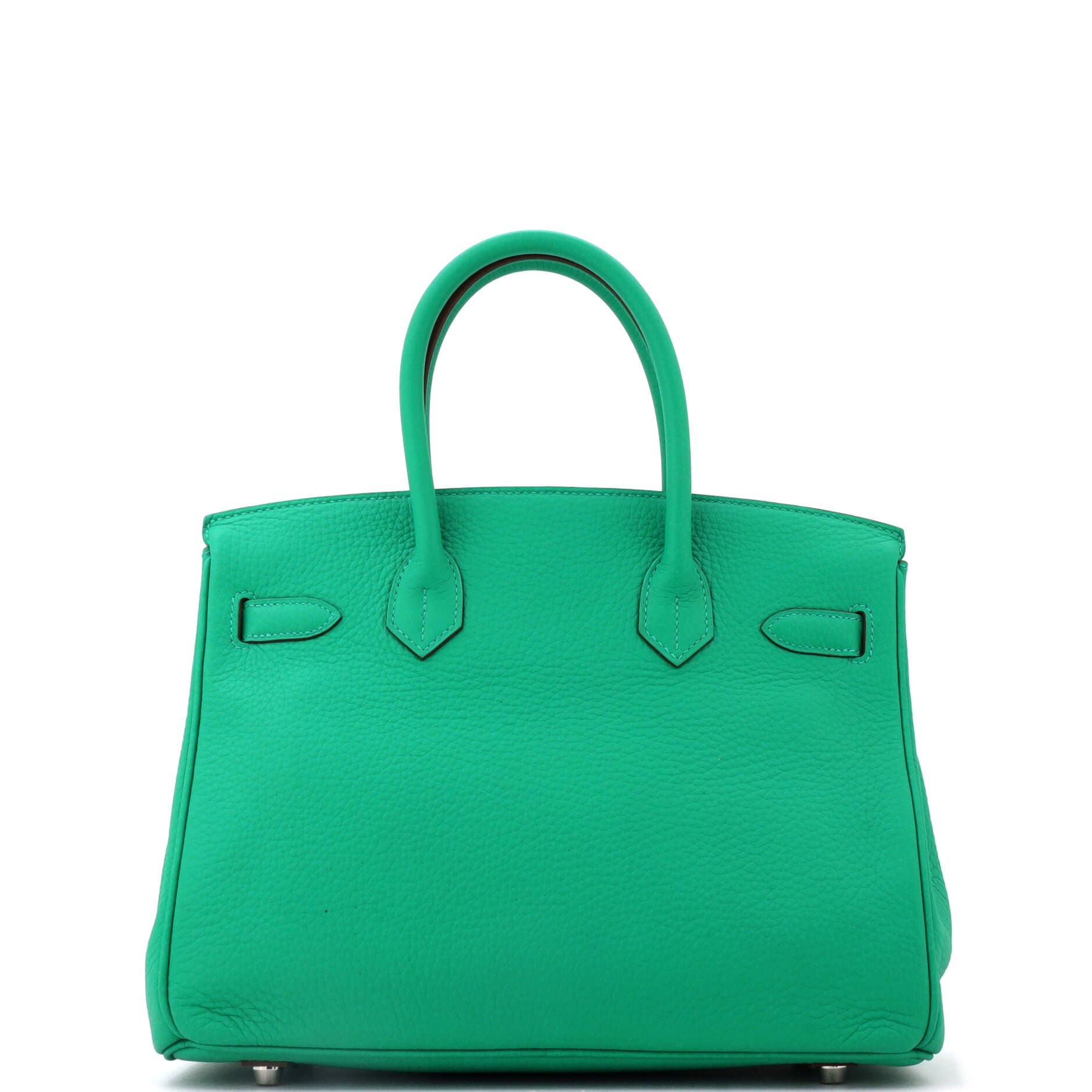 Pre-Owned Hermes Birkin Handbag Green Clemence with Palladium Hardware 30, Alternate, color, Menthe