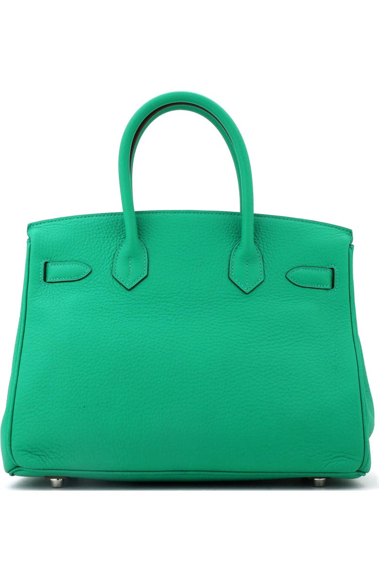 Pre-Owned Hermes Birkin Handbag Green Clemence with Palladium Hardware 30, Alternate, color, Menthe