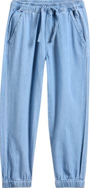MILES THE LABEL Kids' Cotton Chambray Sweatpants