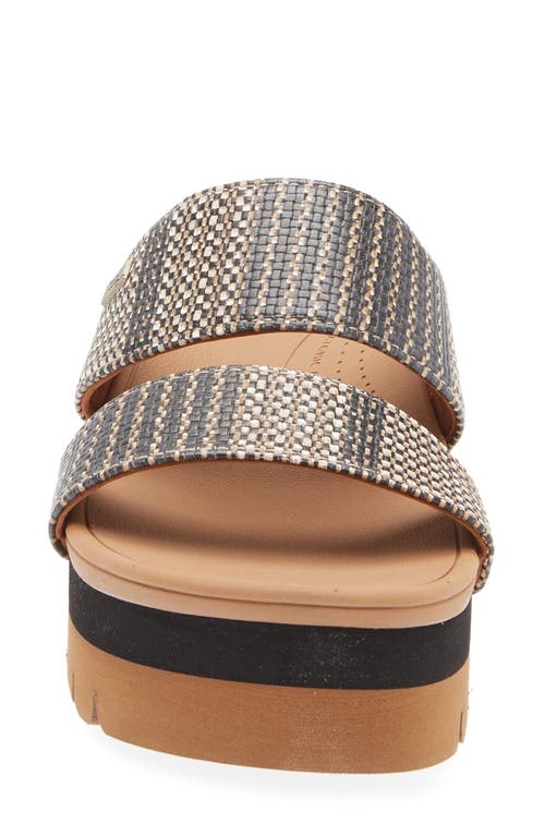 Reef Banded Horizon 2.5 Platform Slide Sandal In Brown