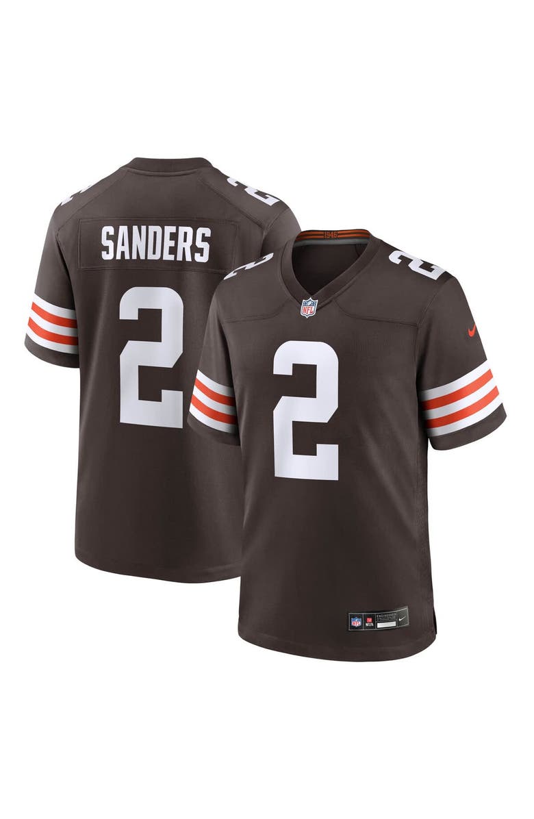 Nike Men's Nike Shedeur Sanders Brown Cleveland Browns Game Jersey, Main, color, Brown
