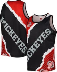 Mitchell & Ness Men's Mitchell & Ness Black/Scarlet Ohio State Buckeyes Jumbotron 2.0 Sublimated Tank Top