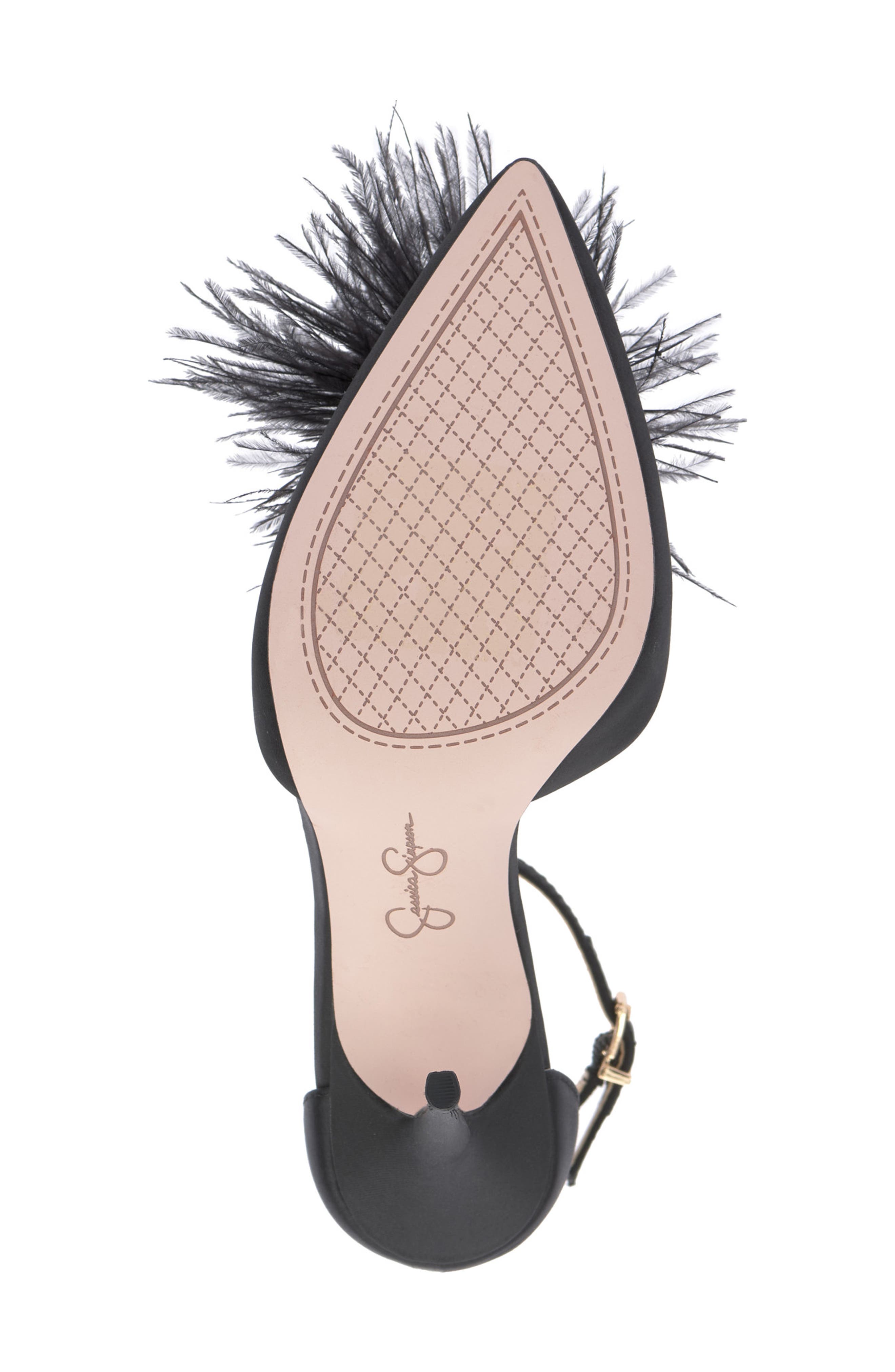 Jessica Simpson Wolistie Pompom Stiletto Sandal, Alternate, color, 