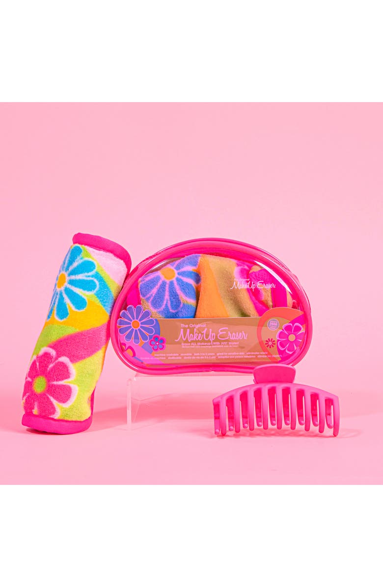 The Original MakeUp Eraser Flower Bomb Cloth & Hair Clip Set (Limited Edition) $25 Value, Alternate, color, 