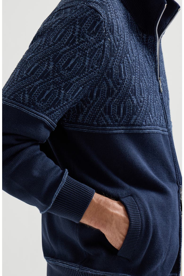 Cotton cardigan, Alternate, color, Navy Blue