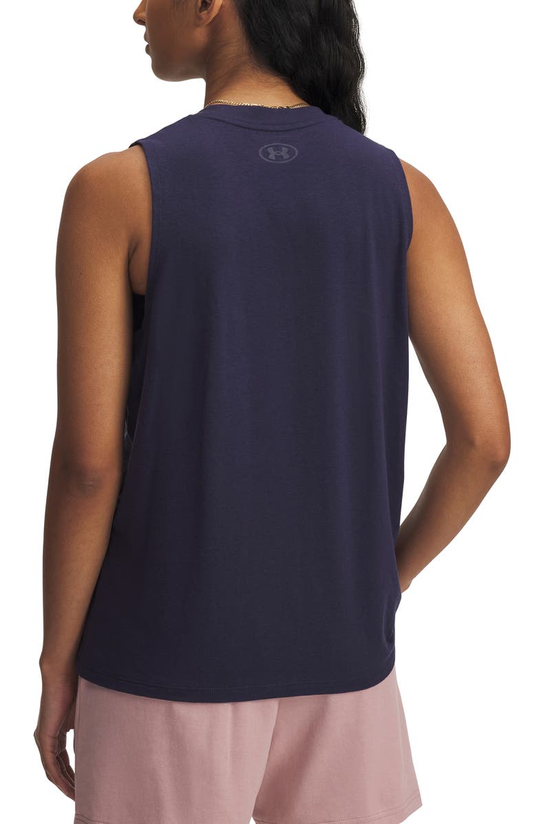 Under Armour Varsity Graphic Tank, Alternate, color, Midnight Navy / Navy