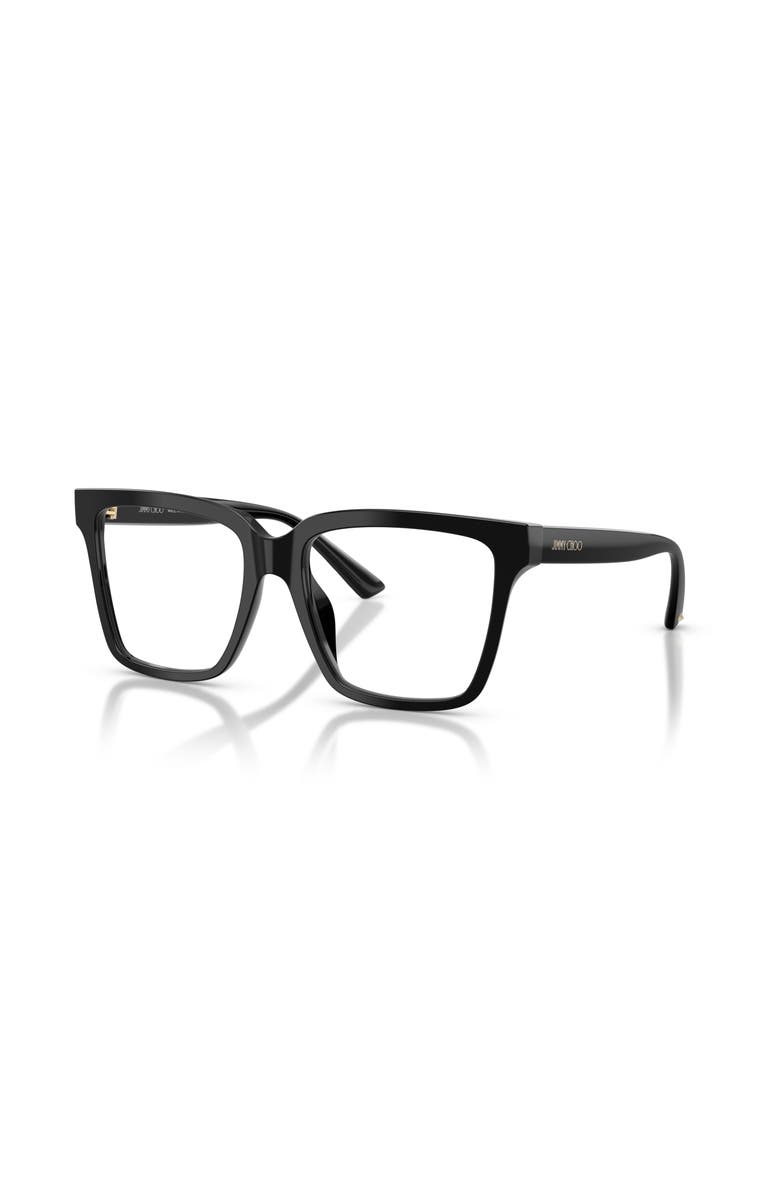 Jimmy Choo 52mm Square optical glasses, Main, color, Black