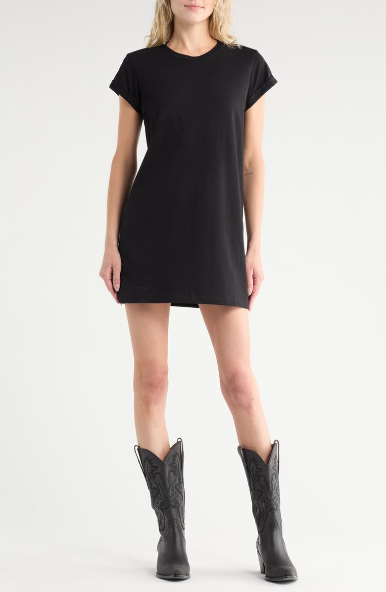 AllSaints Ann Short Sleeve Cotton Minidress, Main, color,